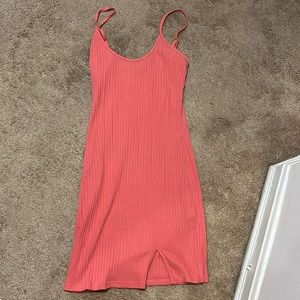 Pink SHEIN dress with slit